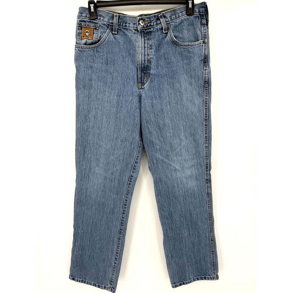 Cinch Jeans Mens 35x32 Blue MB90532001 Straight Leg Western Denim Workwear